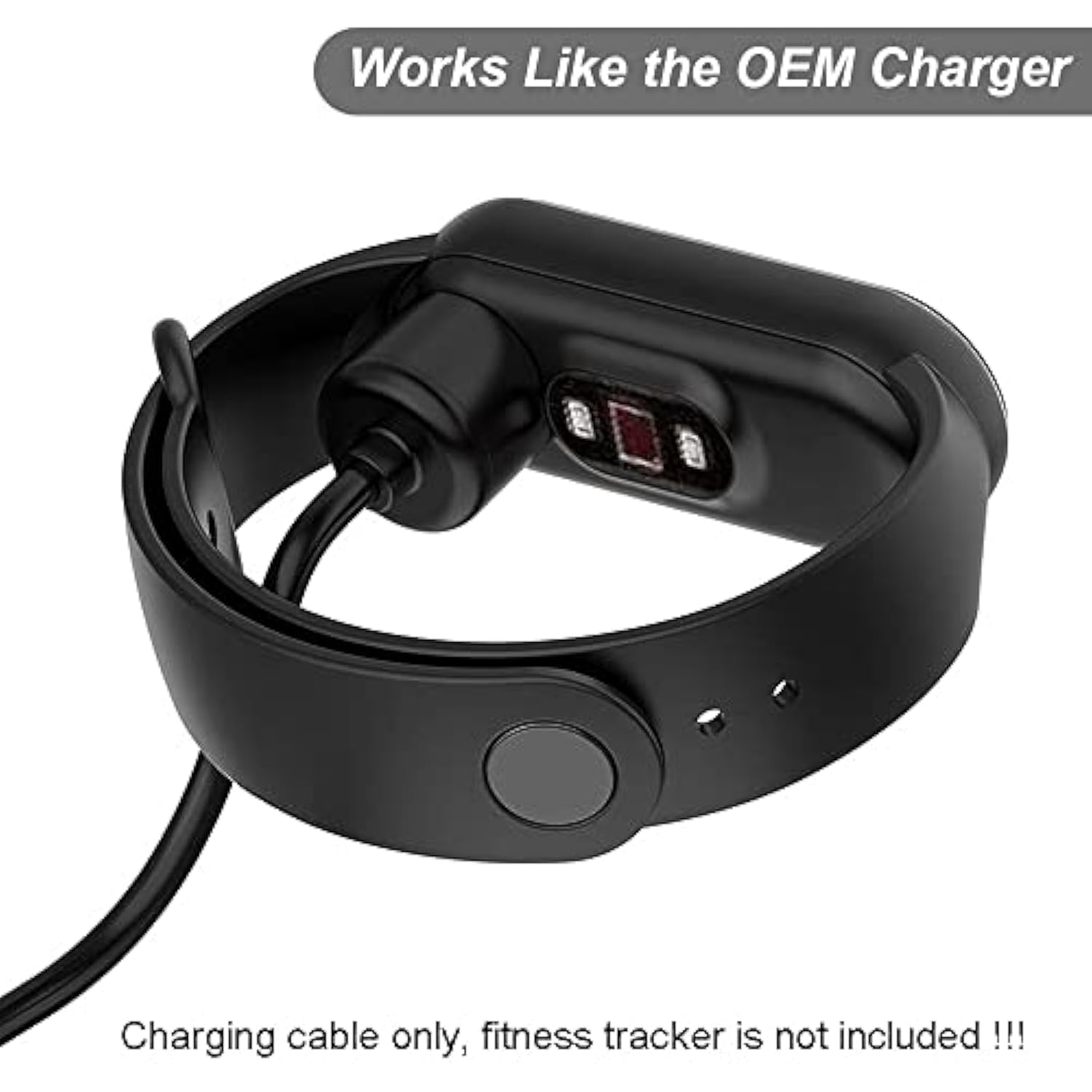 2-Pack Charger For Amazfit Band 5, Xiaomi Mi Band 7/6/5 Activity Fitness Tracker - Replacement Magnetic Charging Cable Usb Cord [50Cm/1.6Ft] (2)