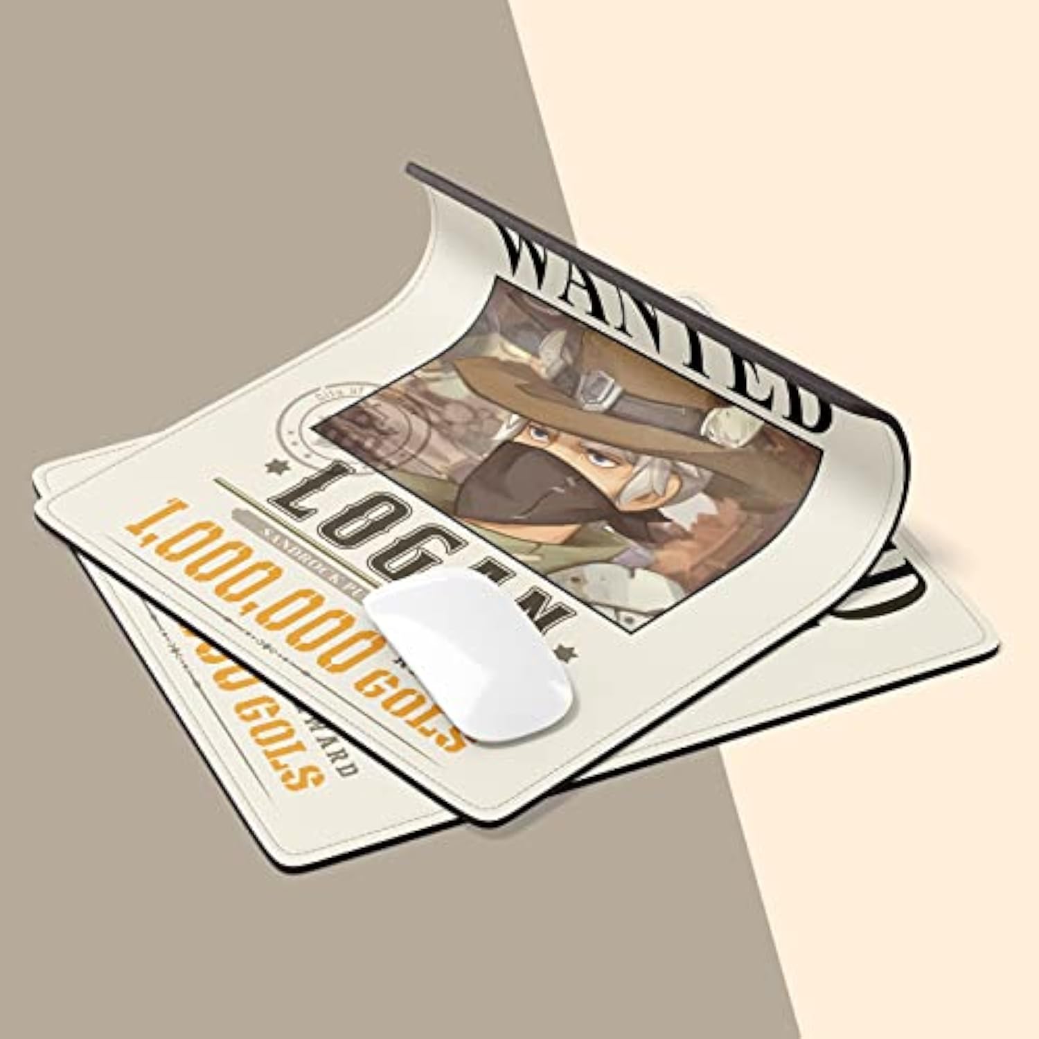 My Time At Sandrock Desk Mat, Logan Wanted Poster Mouse Pad Gaming Mousepad 9.8X11.8 Inches