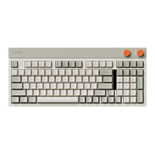 Block Wireless Mechanical Keyboard, 98 Keys Rechargeable Hot-Swappable Keyboards With 3 Types Connection For Windows, Mac Os/Rero Knobs For Volume Control, Mode Shift, Eyeable Panels 2025