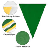 39-Ft Yellow, Green & White Golf Party Triangle Flag Banner