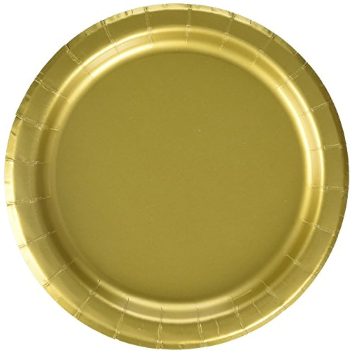 Gold Solid Round Dessert Plates - 7"( Pack Of 20) - Premium Quality & Contemporary Design - Perfect For Elegant Events & Celebrations