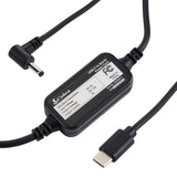 Cobra USB-C to Barrel Connector Radar Detector Power Cable Radar Detectors, Compatible RAD350 380 450 480i 700i and Suitable for Radar Detector Windshield Mount