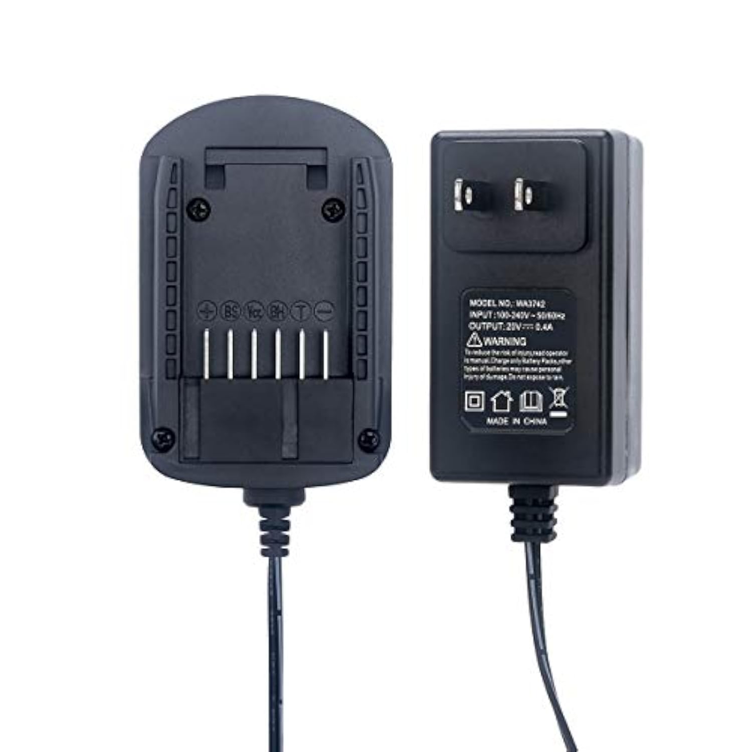 Replacement For Worx Battery Charger 20V Wa3742 Compatible With Worx 20V Lithium Battery Wa3520 Wa3525 Wa3578 Wa3575 Wa3522 Wa3732 Wa3770 Wa3875 Wa3881 Battery Charger