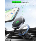 For Magsafe Charger, Qi2 Certified 15W Wireless Charger, Fast Charging Pad Compatible With Iphone 16/15/14/13/12 Series, Magnetic Charger With 5Ft Usb-C Cable (Black-2 Pack)