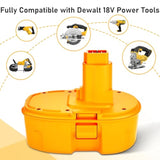 1 Pack 3600Mah Ni-Mh 18V Dw9096 Replacement Battery Compatible With Dewalt 18V Battery Dc9096 Dc9098 Dc9099 Dw9098 Dw9099(Yellow)