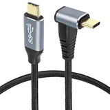 0.5M Right Angle Usb C To Usb C Cable,90 Degree 10Gbps 4K@60Hz Pd 100W Usb3.1