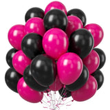 Black & Hot Pink Balloon Arch Kit: 50-Piece Party Decoration