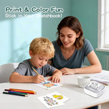 S1 Bluetooth Thermal Label Printer, Portable Mini Inkless Sticker Maker With 1 Roll Paper, Compatible With Iphone & Android, For Home, School, Office, Travel, Kids. Free App With Templates