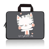 11 11.6 12.1 12.5 Inch Laptop Carrying Bag Chromebook Case Notebook Ultrabook Bag Tablet Cover Neoprene Sleeve Fit Apple Macbook Air Samsung Google Acer Hp Dell Lenovo Asus(Cute Cat)