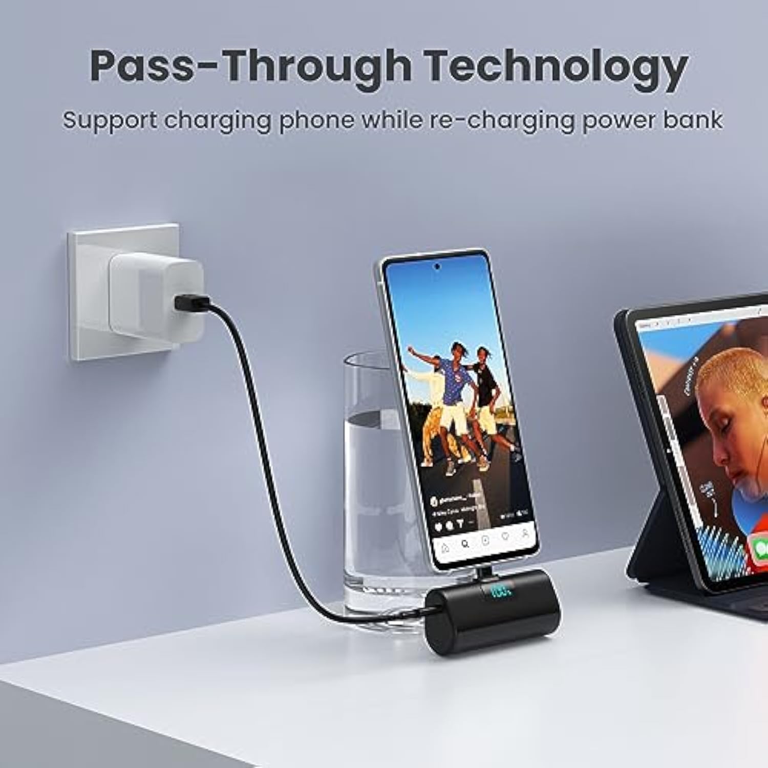 [2-Pack]Portable Charger For Iphone 16 Series,Upgraded 5200Mah Pd Usb C Power Bank Built-In Usb-C Connector, Battery Pack Compatible With Iphone 16/16 Plus/16 Pro/16 Pro Max/15 Series,Samsung,Android