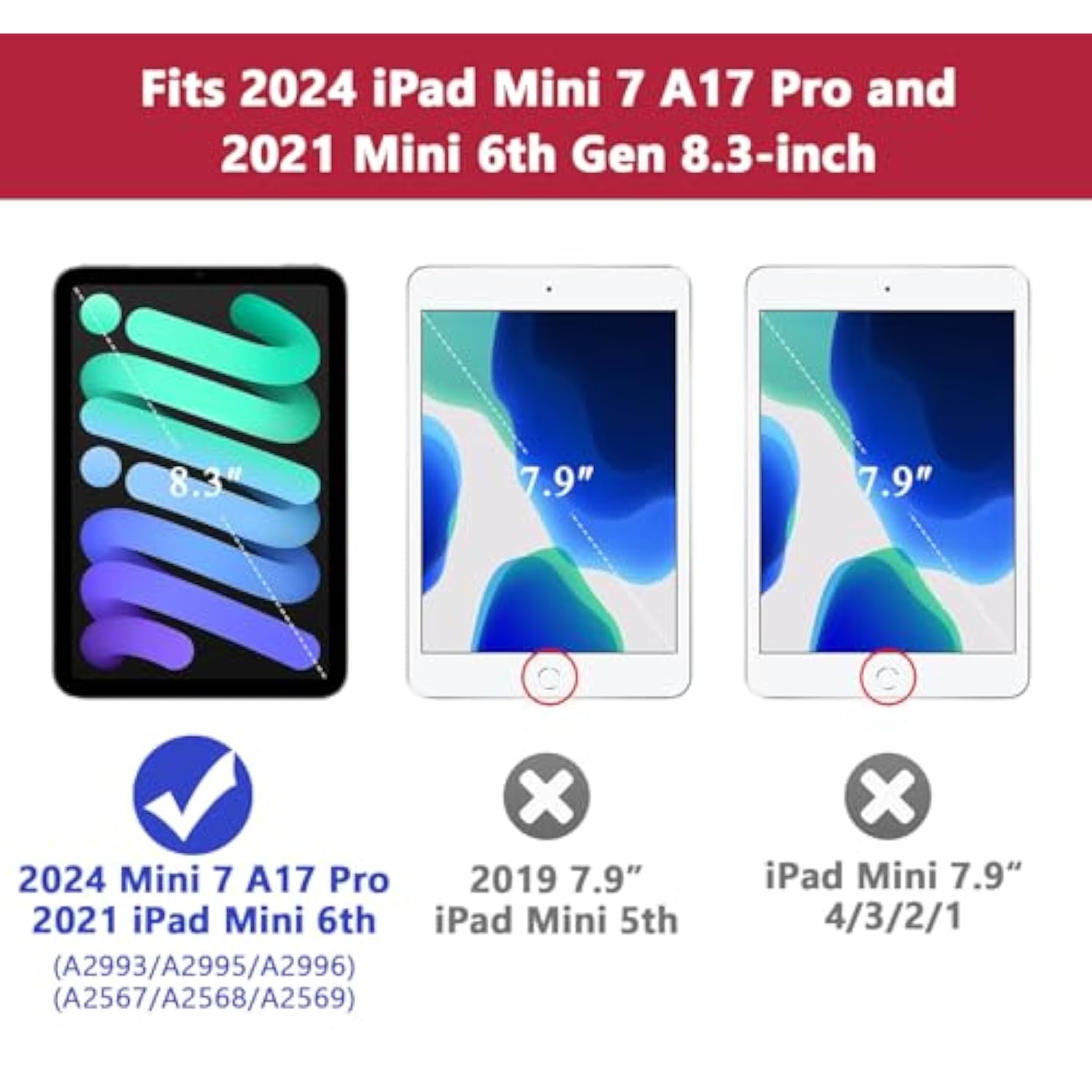 Case For Ipad Mini 6, For Ipad Mini 6Th Generation, Heavy Duty Shockproof Rugg