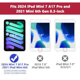 Case For Ipad Mini 6, For Ipad Mini 6Th Generation, Heavy Duty Shockproof Rugg