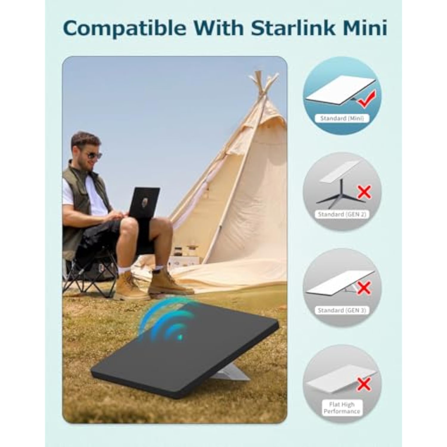 Starlink Mini Silicone Protective Cover Case for Starlink Mini Dish Black