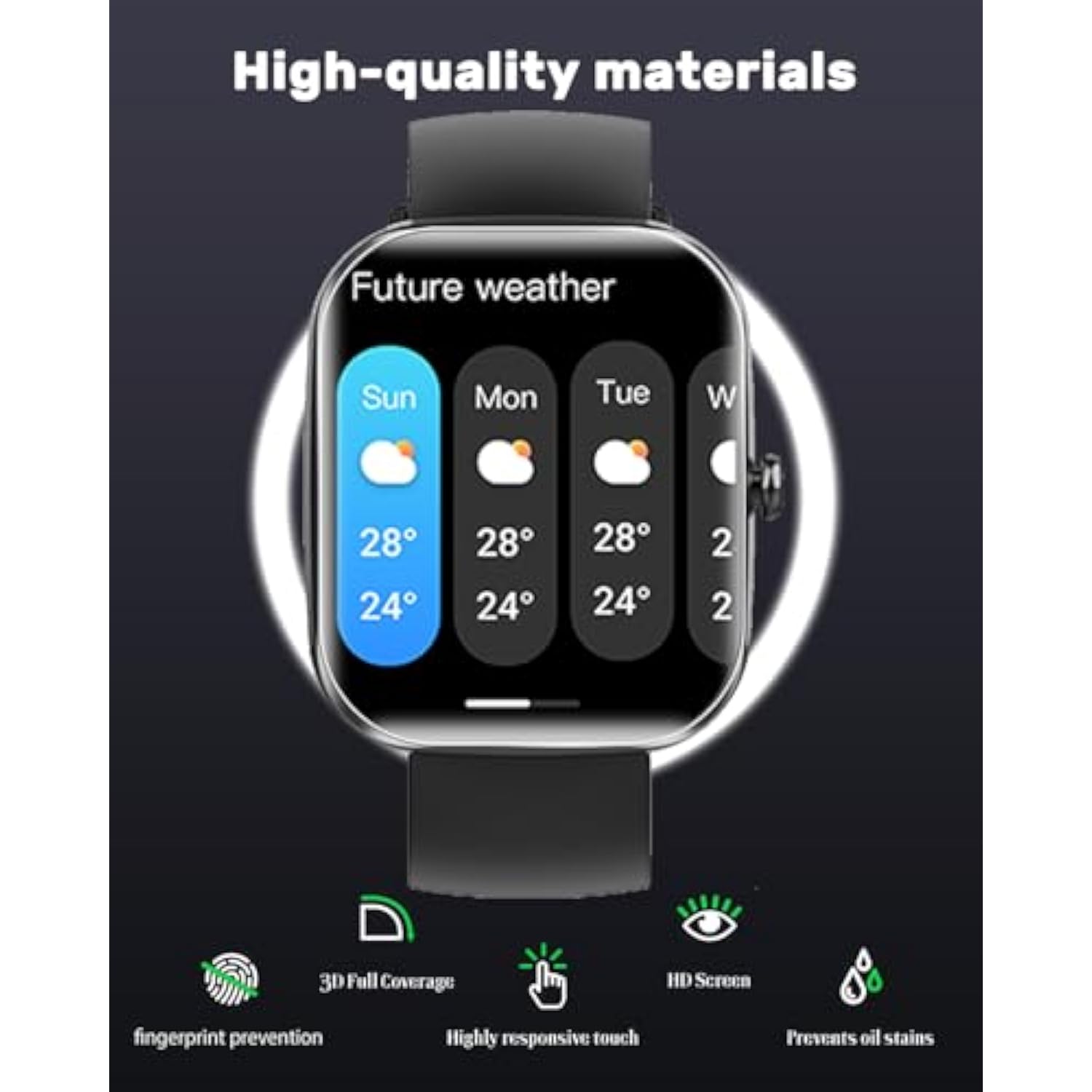 4-Pack Screen Protector For Csasan T70 1.91" Watch, Soft Hd Tpu Clear Film, Anti-Scratch Bubble-Free Smartwatch Protector Film, Replacement Hd Clear Cover Soft Film