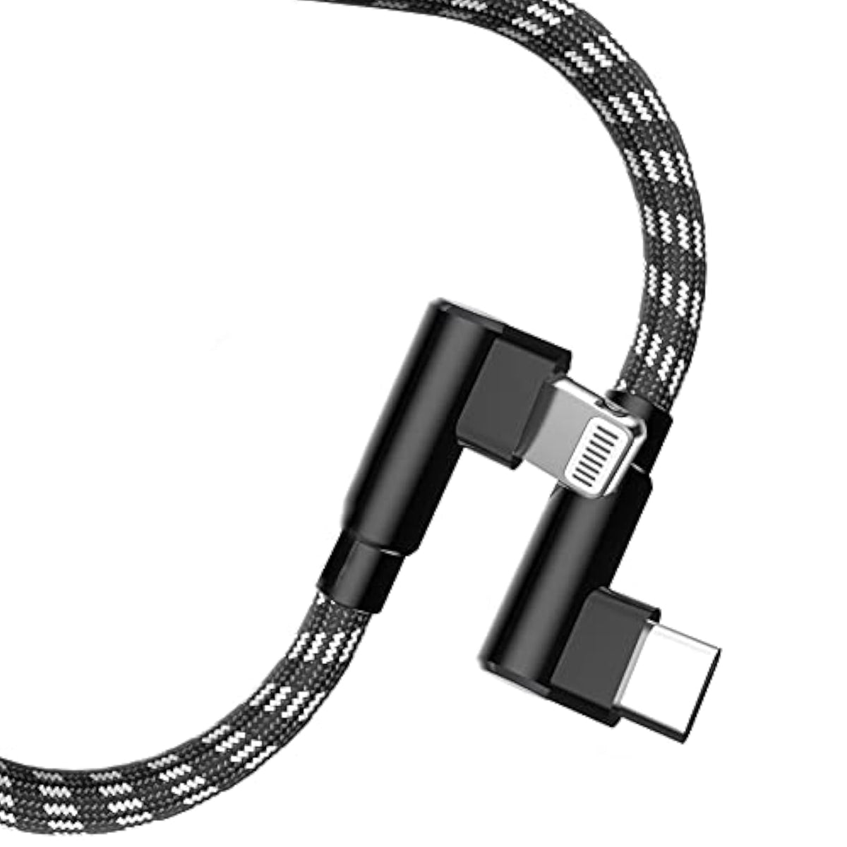 10Ft Apple Mfi Certified Lightning To Usb C Cable 90° Right Angle Fast Charger Cord Compatible With Iphone 14, 13, 12 Pro Max, Iphone Se, 11 Pro Max, Iphone Xs Max, Iphone Xr X Xs, Iphone 8 7 6 5