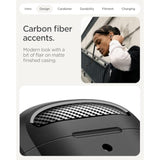 Spigen Rugged Armor Designed for Google Pixel Buds 2a Case (2025) Cover with Keychain - Matte Black