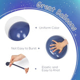 60-Pc Space Balloon Set Silver, Blue, Yellow & Orange Party Decor