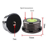 3 in 1 Black Record Weight Stabilizer, Turntable Disc Stabilizer Clamp with Bubble Level for LP Vinyl Record Player
