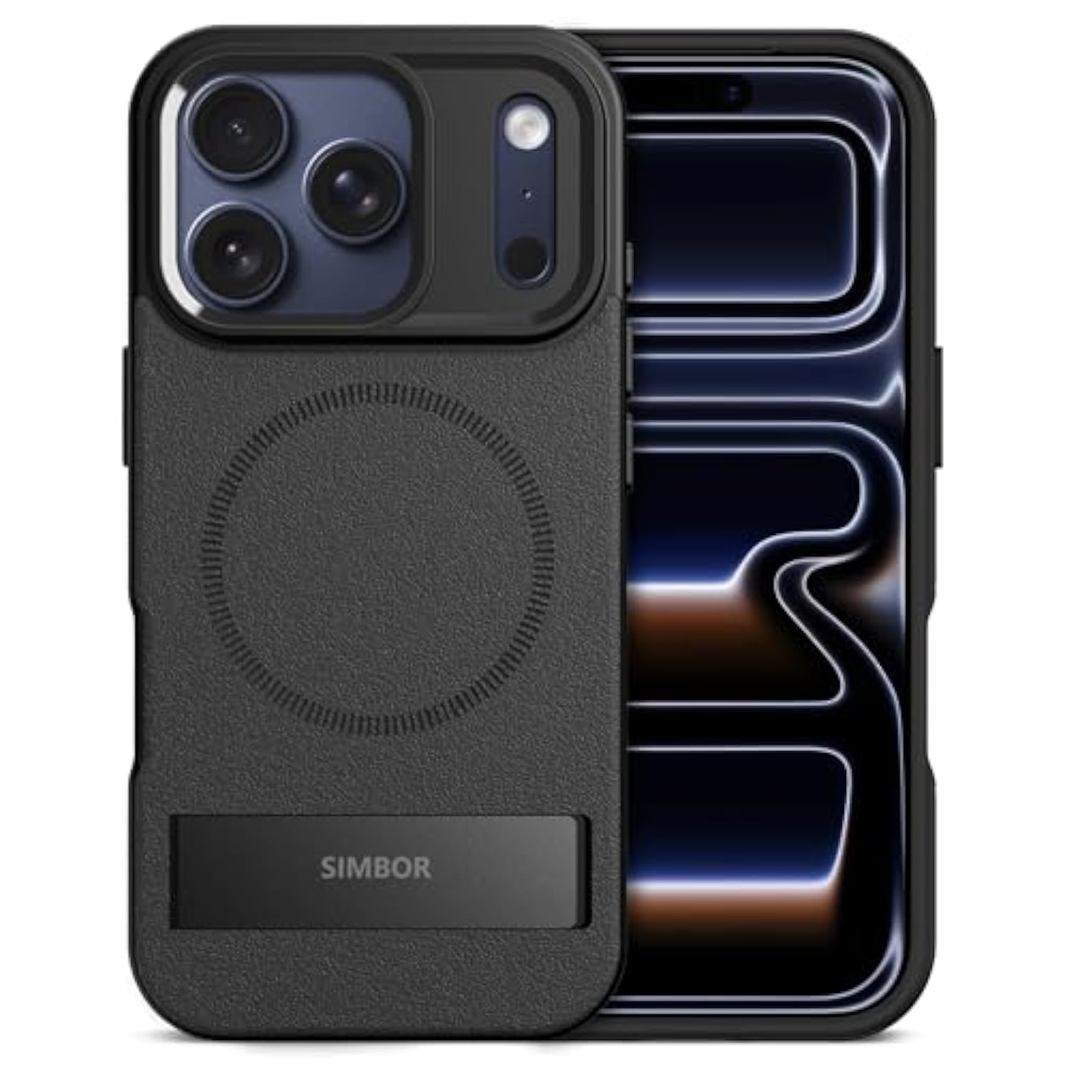 Magnetic For Iphone 17 Pro Case With Stand[Compatible With Magsafe] Slim Invisible Kickstand, Protective Anti-Fingerprint Phone Cove For Iphone 17 Pro Case 6.3", Black