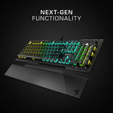 Vulcan Pro Linear Optical Pc Gaming Keyboard, Titan Switch Full Size With Per Key Aimo Rgb Lighting, Anodized Aluminum Top Plate And Detachable Palm/Wrist Rest, Low Profile, Black