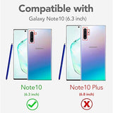 Case For Samsung Galaxy Note 10 Case With Screen Protector, Full Body Protective Hybrid Dual Layer Shockproof Acrylic Back Case Cover For Galaxy Note 10 5G 6.3 Inch (Black)
