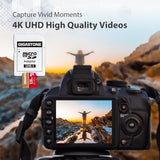 ?5-Years Data Recovery? 128GB Micro SD Card, 4K Video Recording for GoPro, Action Camera, DJI, Drone, Nintendo-Switch, R/W up to 100/50 MB/s