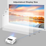 Native 1080P Projector Full Hd, 15000Lux Brightness With 150000 Hours Led Lamp Life, Supports 4K & 350" Display, Home Outdoor Projector For Smartphone/Pc/Laptop/Ps4/Tv Stick/Excel/Ppt