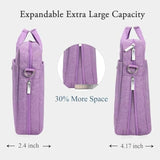 Voova Laptop Bag Case 15 15.6 16 Inch, Computer Sleeve Messenger Bag with Shoulder Strap Expandable Waterproof Business Briefcase for Men Women to Work Travel School, Fit 14-16 Inch Laptop, Lavender