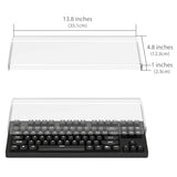 Geekria Tenkeyless TKL Keyboard Dust Cover, Clear Acrylic Keypads Cover for 80