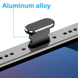 iPhone Dust Plug Lightning Port and Speaker Protector for iPhone and AirPods Black
