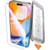 Unbreak Top 9H+ Glass For Iphone 16 Pro Screen Protector [100% Anti Glare & Military Grade Shatterproof] Screen Protector 16 Pro Tempered Glass Full Coverage, Longest Durable 16Pro, 1 Pack