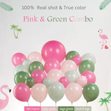 Pink And Green Balloon Arch Garland Kit 154Pcs Sage Green And Pastel Pink Balloons For Girls Baby In Bloom Baby Shower Woodland Safari Wild One Baptism Birthday Summer Tropical Party Decorations