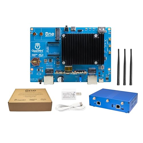 Banana Pi Wifi 6 Openwrt One Router Board, Wireless Dual Band Internet Router, Mediatek Mt7981B Soc 1Gb Ddr4 Ram, Integrated 1X 2.5Gbe Wan Gigabit Lan Rj45 Port, Support Ap, Wpa,Wpa2,Wpa3