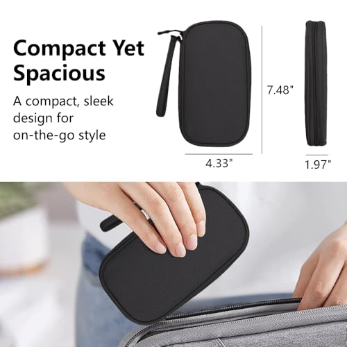 Electronics Organizer Travel Case, Tech Accessories Storage Case Portable Carrying Organizer Pouch Bag For Cable, Charger,Power Bank