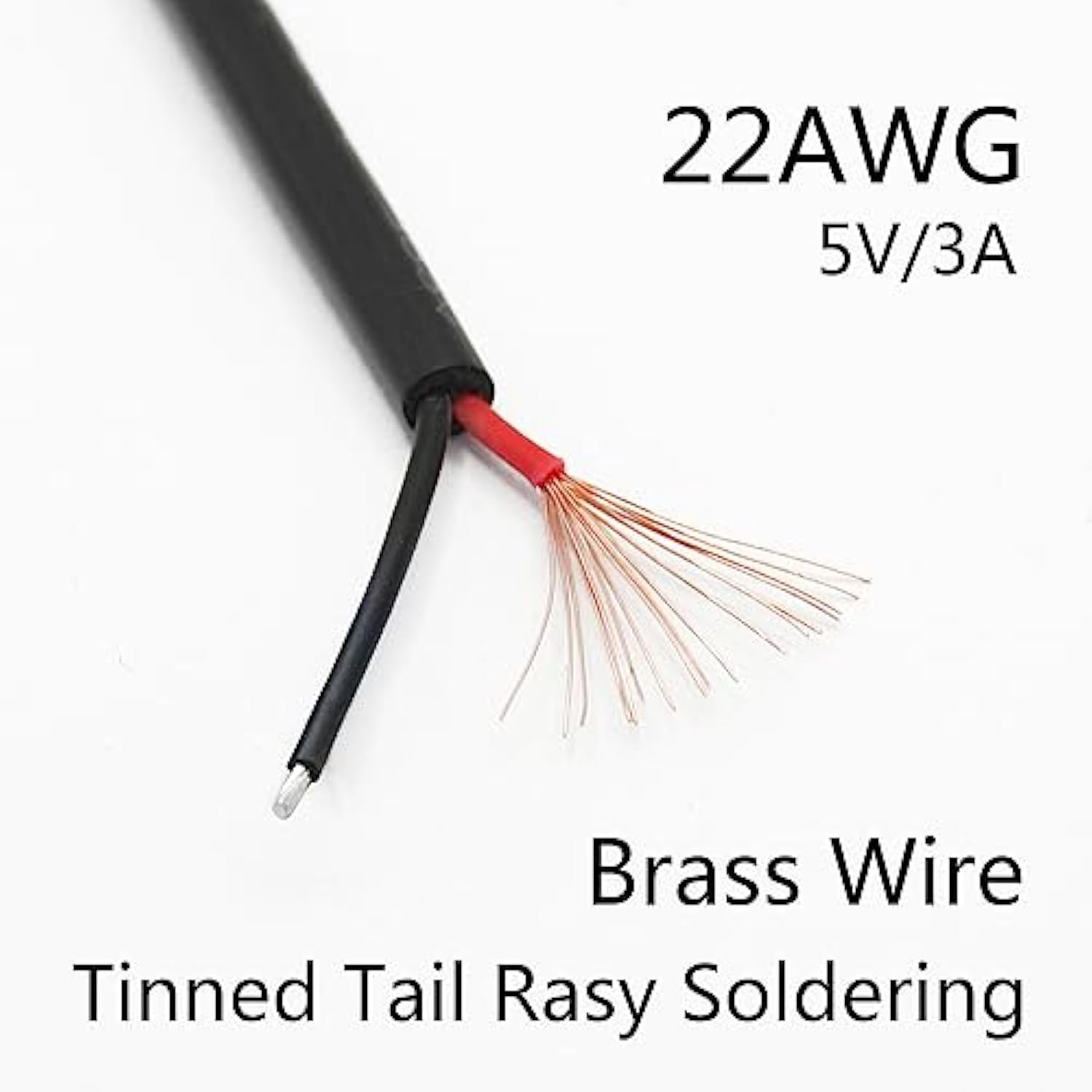 Right Angle Usb C To 2 Pin Bare Wire Open End Wire 2M/6Ft, 90 Degree Usb Type C Male Plug Pigtail Power Cable 22Awg 5V/3A, For Usb C Equipment Installed Or Replacement Repair Diy Cable(2Pcs)