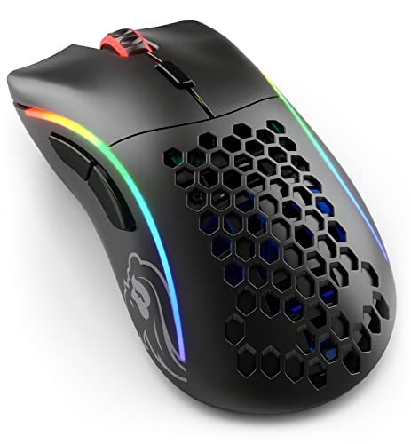 Model D- (Minus) Wireless Gaming Mouse - 67G Superlight Honeycomb Design, Rgb, Ergonomic, Lag Free 2.4Ghz Wireless, Up To 71 Hours Battery - Matte Black