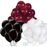 Graduation Decorations Maroon Black 2025/Burgundy Black Graduation Party Decorations 30Pcs Burgundy White Balloons/Maroon Party Decor Birthday Wedding