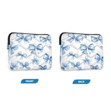 Blue Bows Laptop Sleeve For 13-14 Inch, Shockproof & Protective Case, Portable Computer Bag