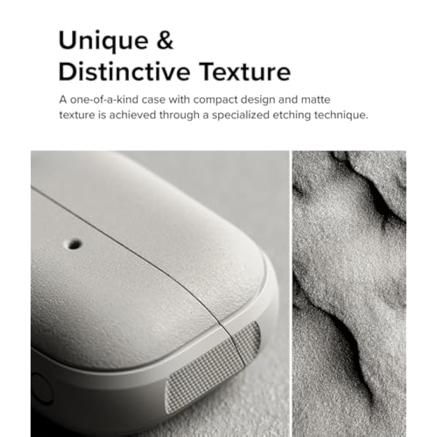 Ringke Onyx Magnetic Designed for Samsung Galaxy Buds 3 Pro & 3 & 3 FE Case [Compatible with MagSafe] Prevents Oily Smudges Feels Good in The Hand Non-Slip Cover - Warm Gray