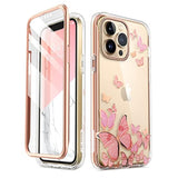 iPhone 13 Pro Max Slim Full-Body Stylish Protective Case with Built-in Screen Protector