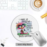 Cute Funny Bird Mouse Pad 7.9X7.9 Inch,Sarcastic Quote Bird Mouse Pads For Wireless Mouse Computers Laptop Desk Accessories,Bird Gifts For Bird Lovers,Funny Gifts For Women Men Adult Humor