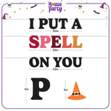 Halloween Party Banner Felt I Put A Spell On You Decor Favors for Kids