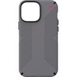 Speck Presidio2 Grip Bumper Case for iPhone 13 - Shock-Absorbent, + Magsafe - Graphite Grey