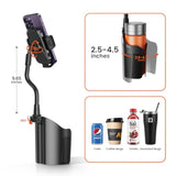 Cup Holder Phone Mount For Car, Universal 360° Adjustable Gooseneck Cell Phone Cup Holder Expander For Car Truck Compatible With Iphone Samsung & All Smartphones