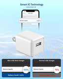 iPhone Charger Cord 6FT, [ MFi Certified] 2 Pack Lightning Cable Cube Phone Charging Transfer Cord Cable USB Plug Wall Charger Block Travel
