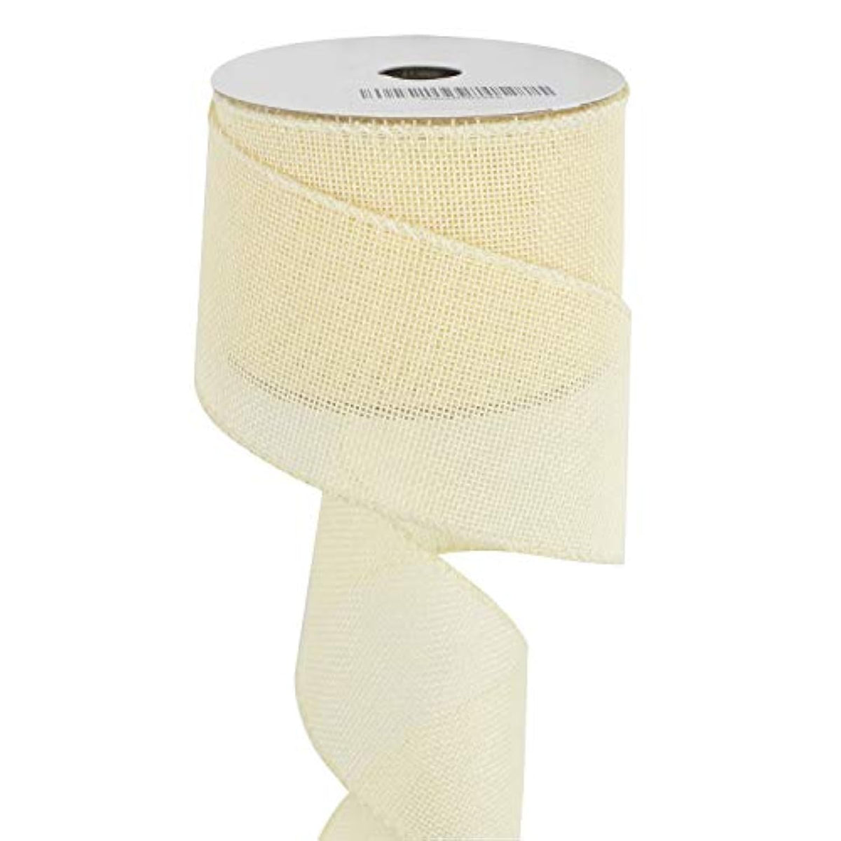 Blue Burlap Ribbon Wired Solid Baby Blue Wired Edge Ribbon 2.5 Inch Ju