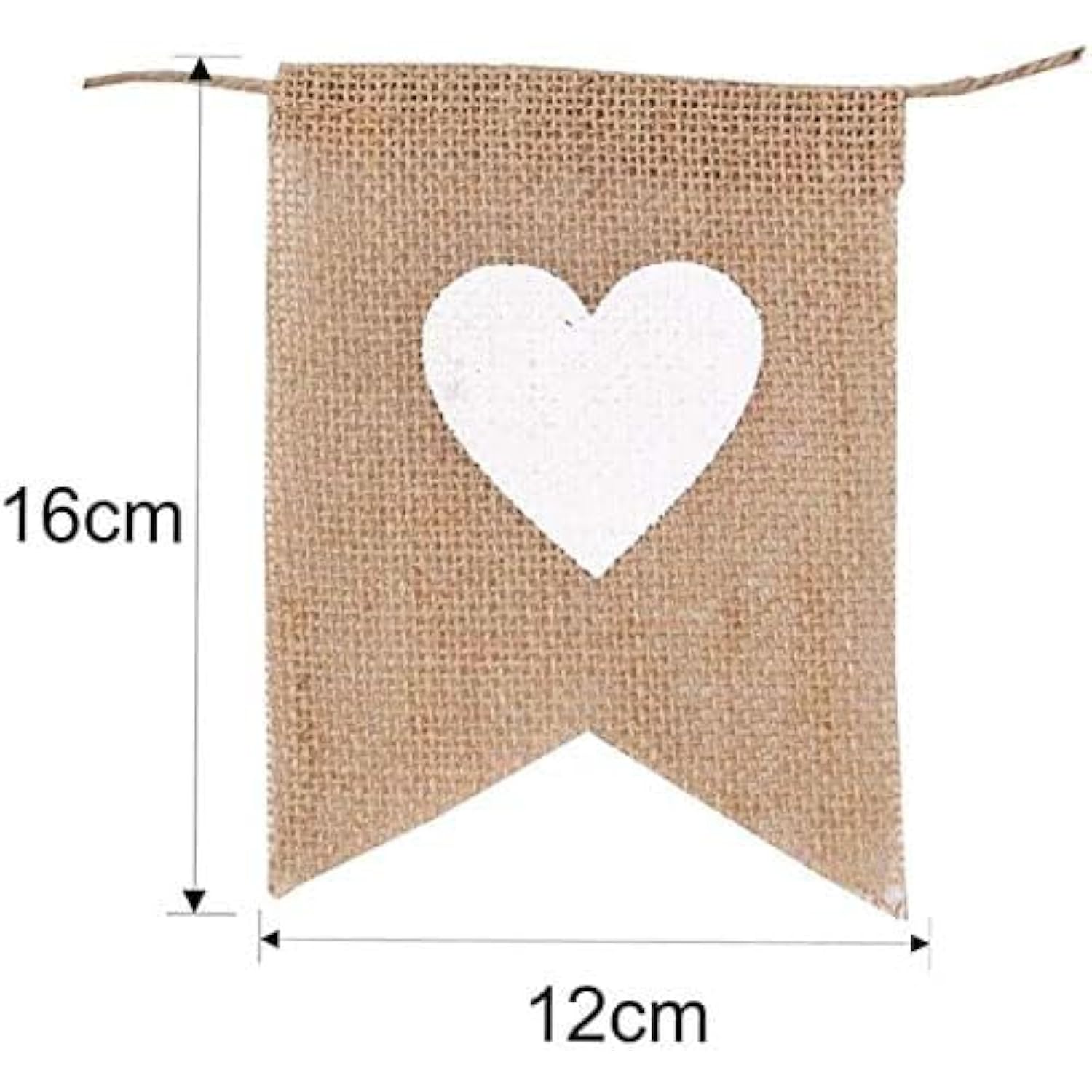 Jute Hessian Burlap Thank You Banner Rustic Wedding Party Bunting