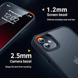 For Iphone 11 Phone Case, Shockproof For Iphone 11 Case, Military Grade Drop Protection, Protective Hard Back Slim Translucent Case For Iphone 11 6.1'', Frosted Black