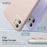 Design For 11 Case With Camera Protection, Straight Edge Slim Design, Liquid Silicone Phone Case For Phone 11 6.1 Inches, Light Pink