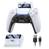 [LED Display] 7400mWh Rechargeable Battery Pack for PS5 Controller, Battery Extender for PlayStation 5 DualSense Controller, Play and Charge Kit for